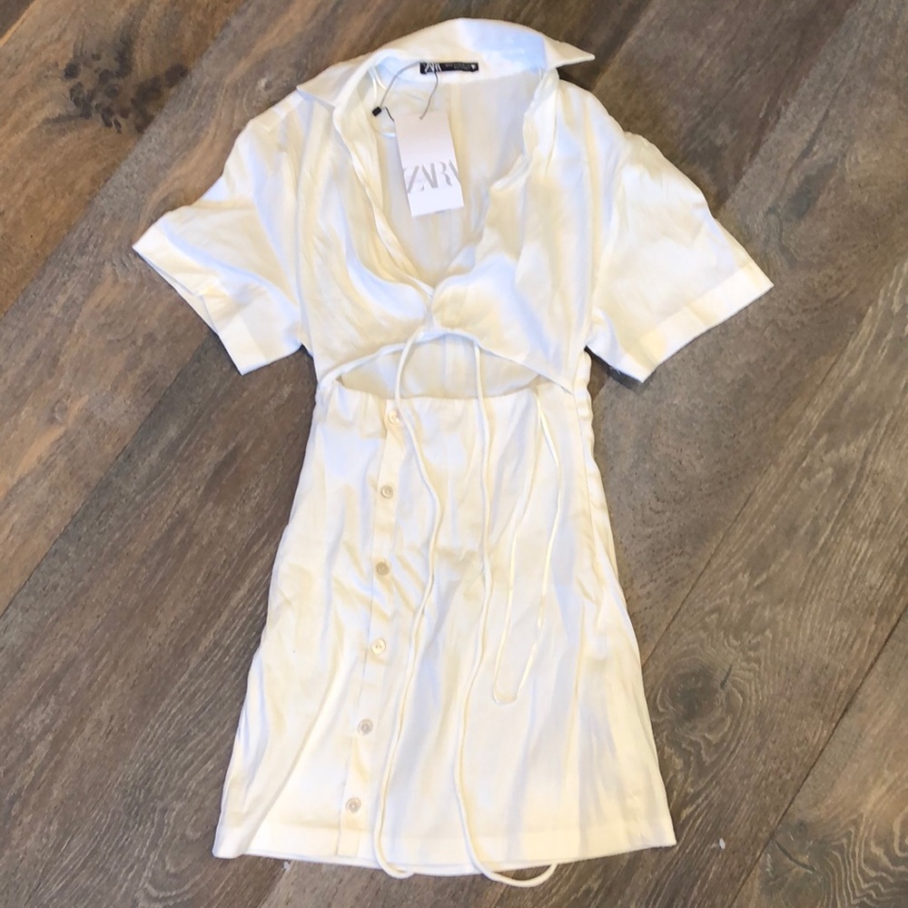 White linen dress size xs
